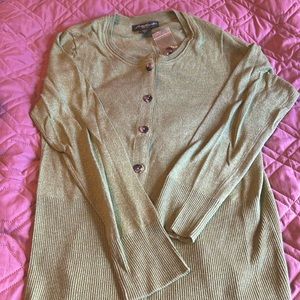 NWOT Eddie Bauer button up cardigan cotton blend